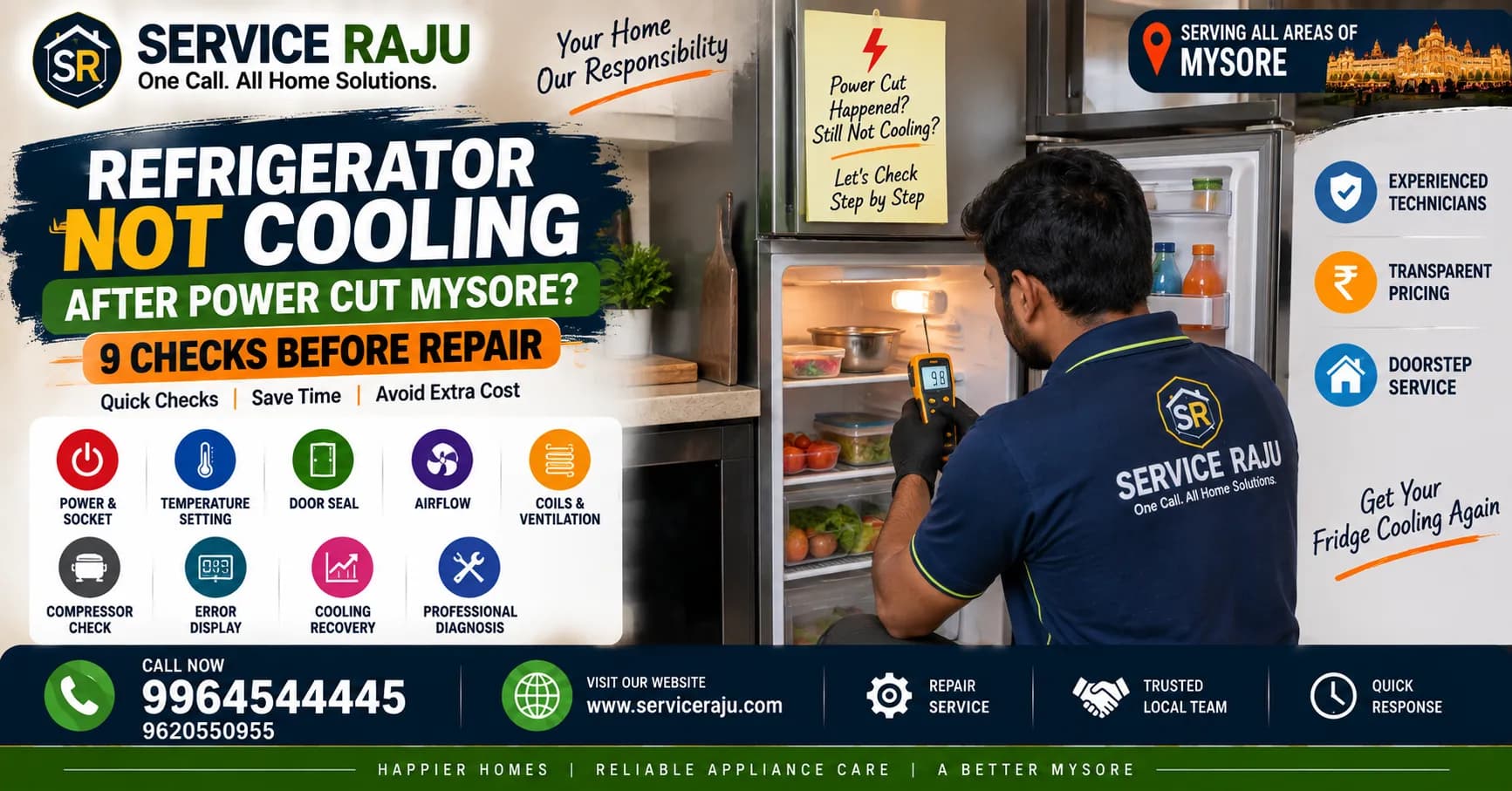 Refrigerator Not Cooling After Power Cut Mysore: 9 Checks