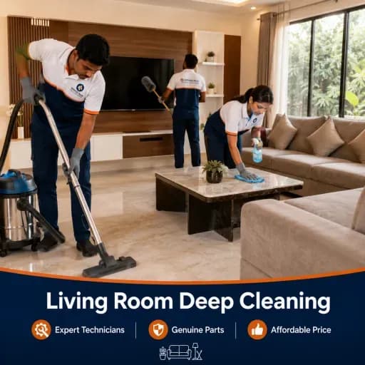 Living Room Deep Cleaning